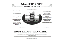 Tablet Screenshot of magpies.org